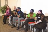 Panelists share their experiences using twitter for science communication during workshop. Photo by Elizabeth Innes